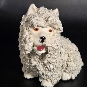 Vintage Westie West Highland Terrier Spaghetti Dog Figurine Art Pottery